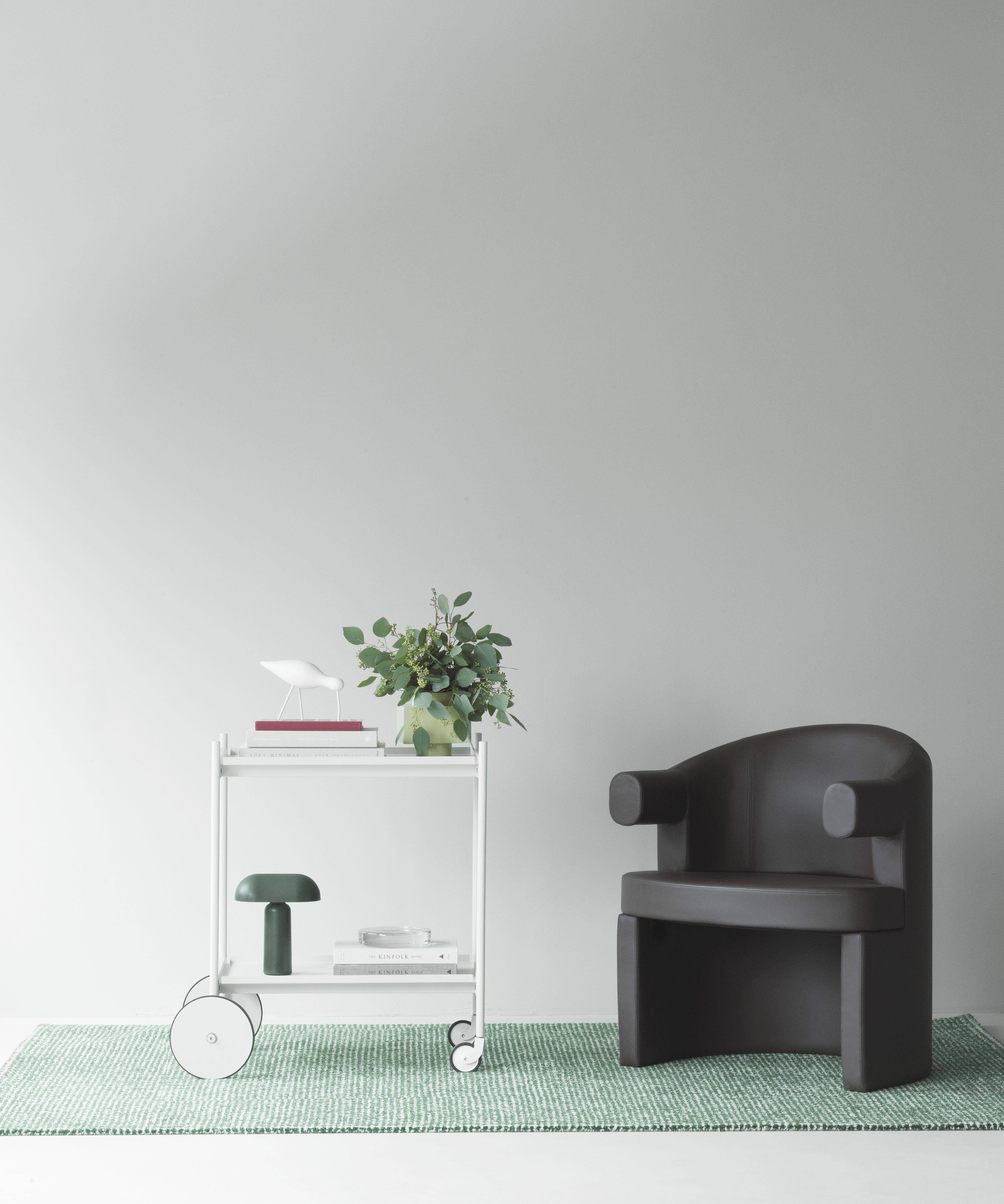 Normann Copenhagen Rullvagn Burgundy Rul Serveringsvagn Vinröd Rullbord