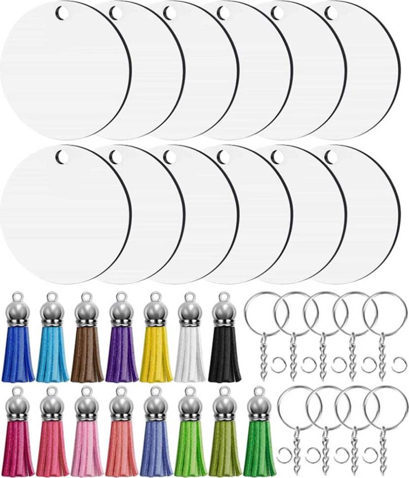 Solustre Sublimation Blanks Keychains Crafts