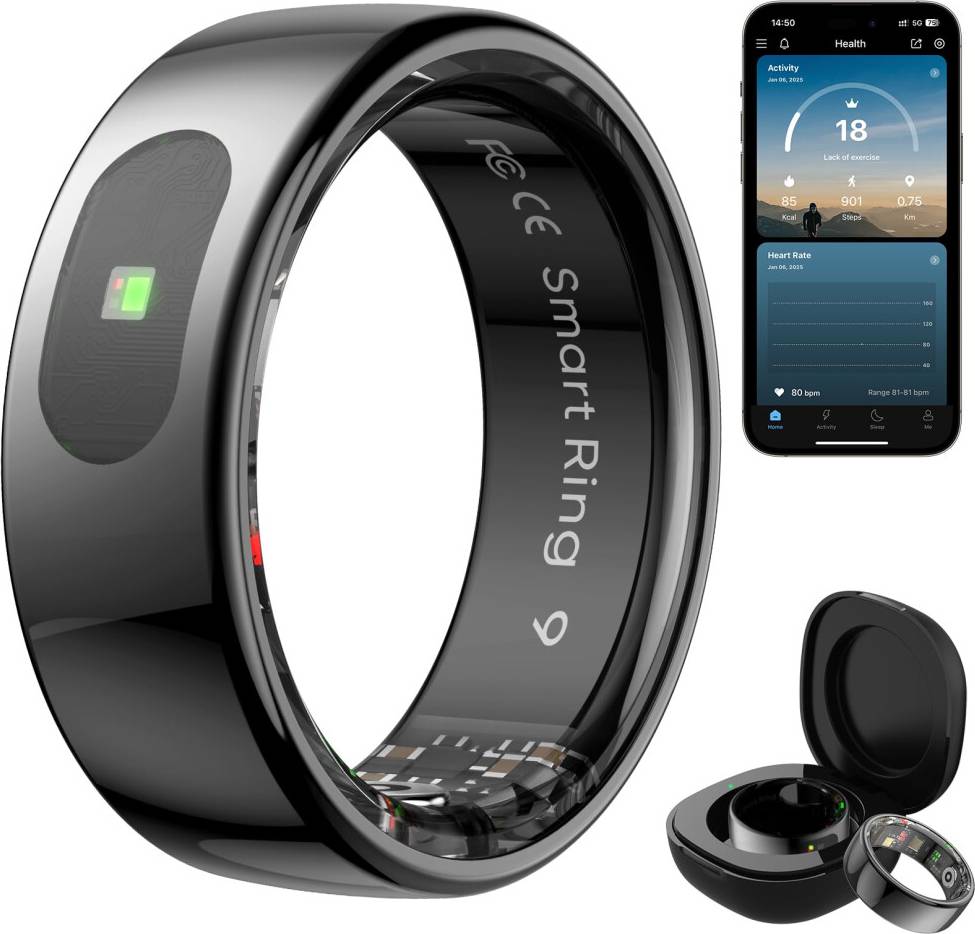 Smart Ring Health Tracker Touch Control