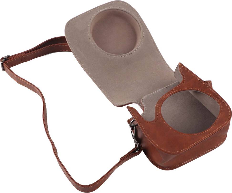 PU Camera Storage Case Vintage Sling Shell