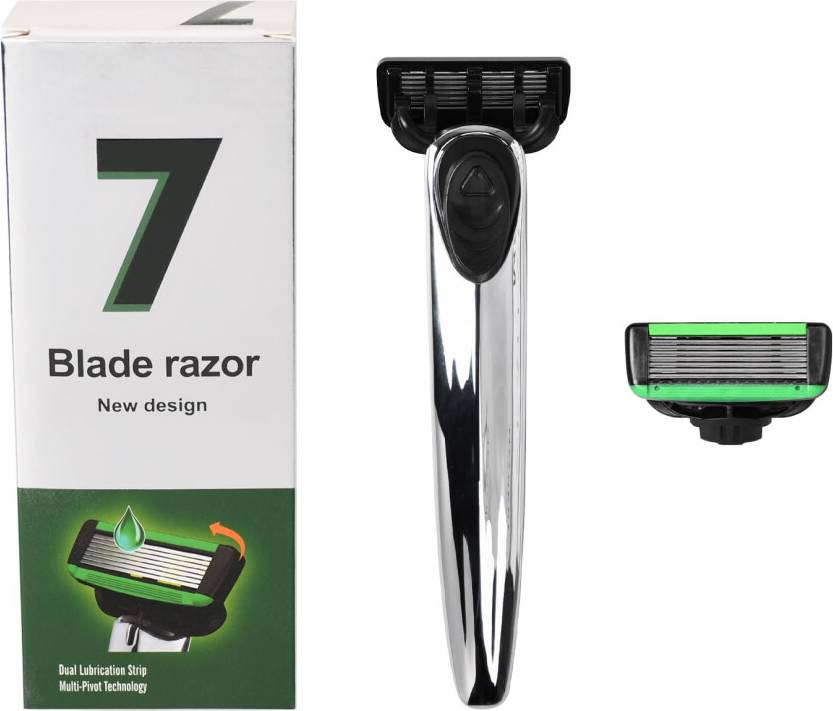 Shaving Razor Handle with 3 Blades