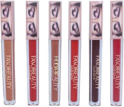 Set 6 Rouges À Lèvres Mats Liquid Matte