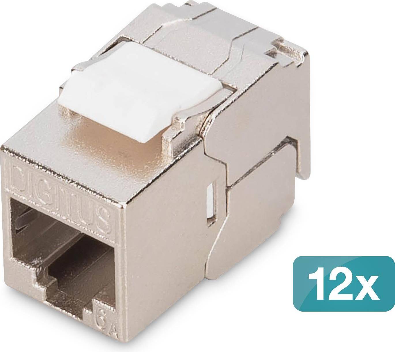 Interruptores y enchufes Digitus DN-93615S12 Módulo Keystone Compacto Cat.6a
