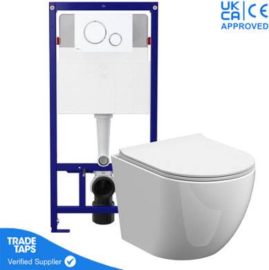 Grohe Rimless Wall Hung Toilet Pan With Cistern Frame