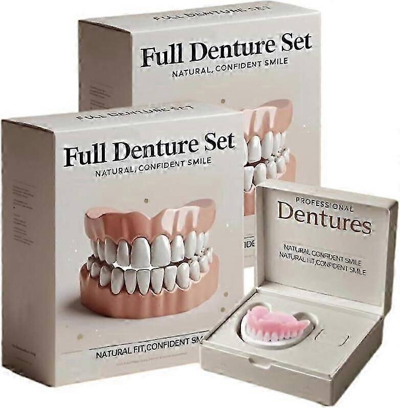 2pcs Advanced Customized Full Denture Set