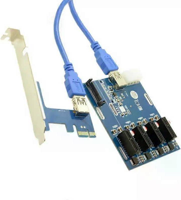PCIe To PCI Express 1to 4 Slot Riser Card
