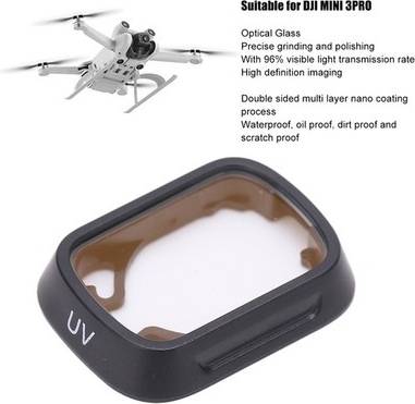 Optical Glass Double Sided Action Camera Filter