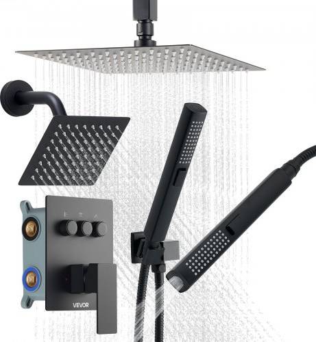 Shower faucet set VEVOR Shower Faucet Set 10 Inch Ceiling Mount
