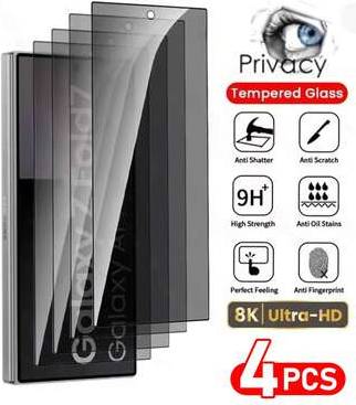 Shein 4 Pcs Privacy Tempered Glass Screen Protector