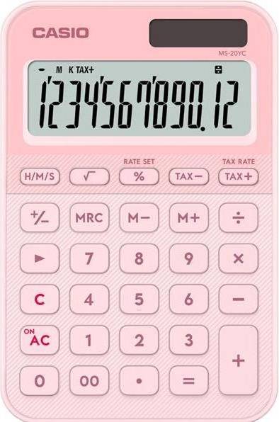Casio Calcolatrice MS-20YC-LP Rosa