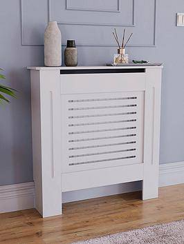 Vida Designs Milton Small Radiator Cover White