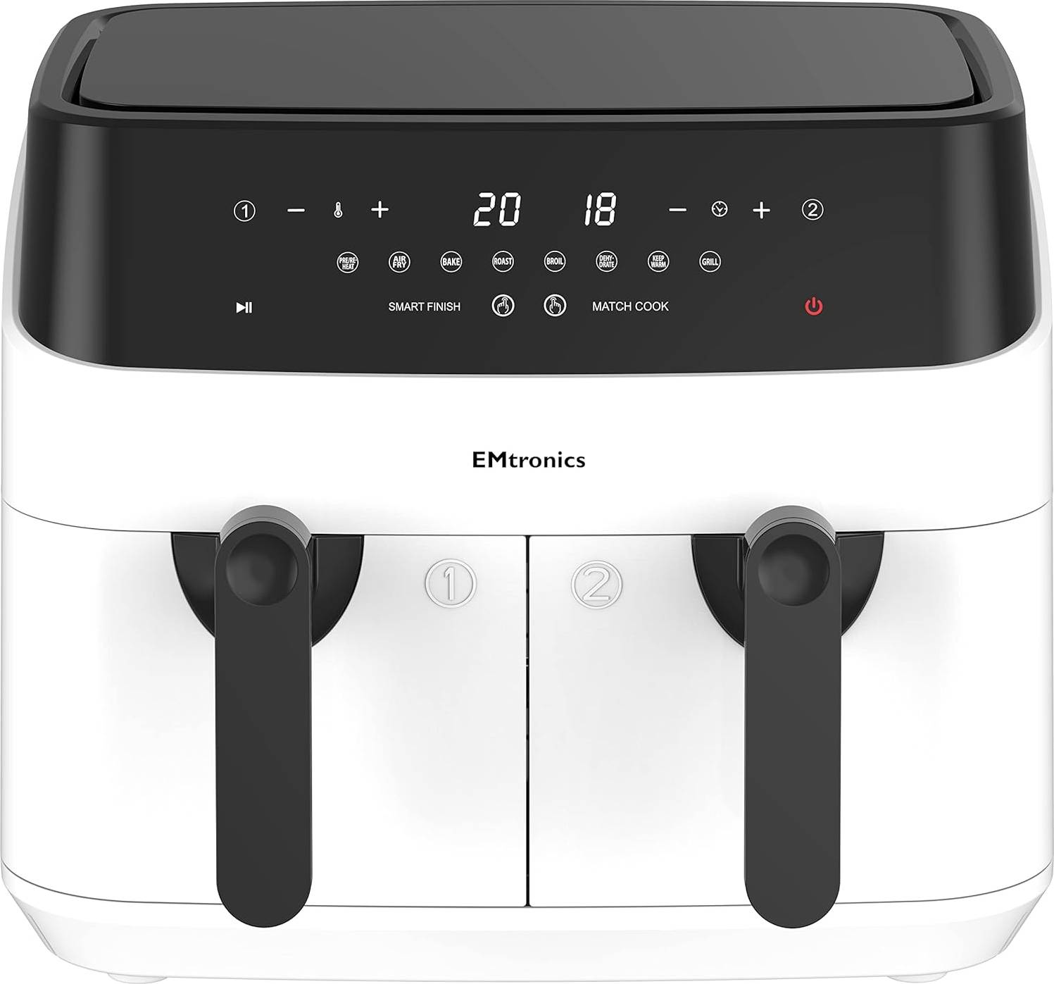 Double air fryer EMtronics EMAFDD9LWH