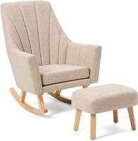 Tutti Bambini Jonah Rocking Chair & Foot Stool Set Stone