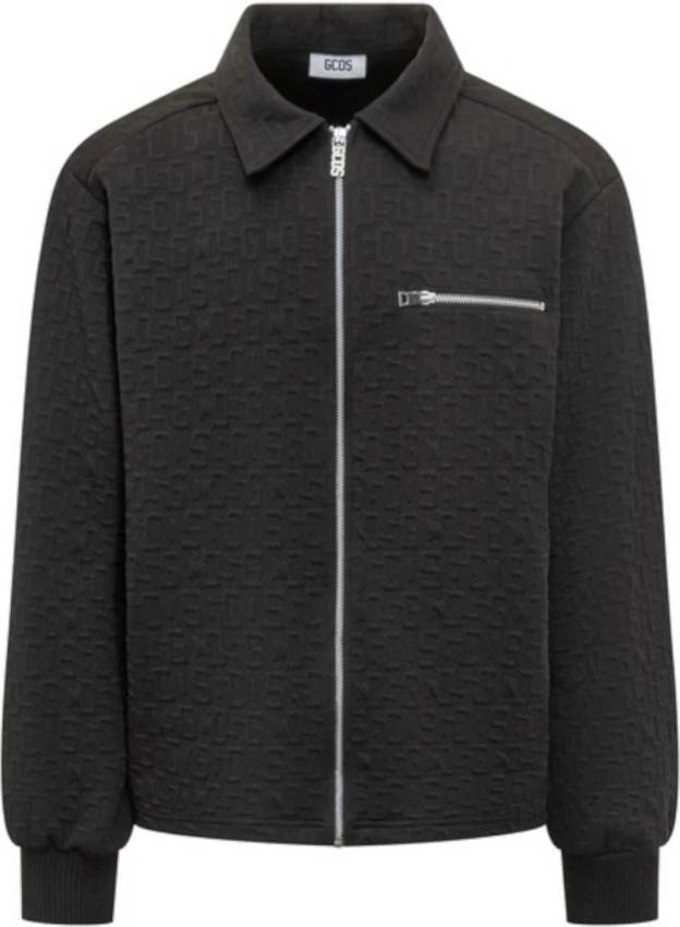 GCDS Monogram Track Jacket Polyester - Svart