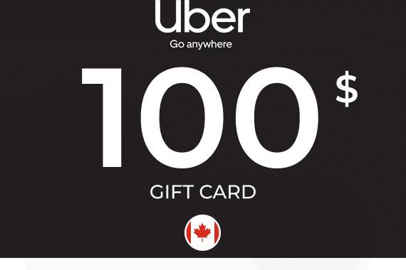 Uber Rides Gift Card 100 CAD