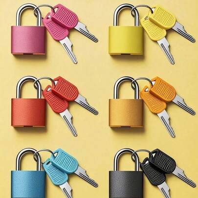 Shein Multicolor Mini Small Padlock With Keys