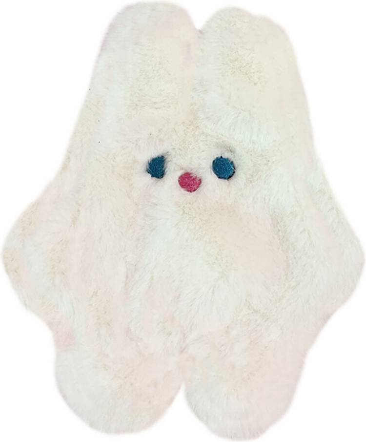 Solustre Rabbit Shape Cute Change Purse White