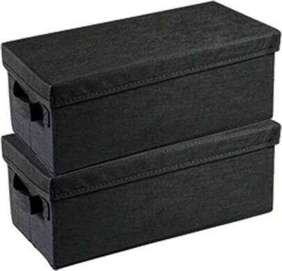 Wardrobe organiser boxes Shein Foldable Boxes With Lids For Cover Storage Box