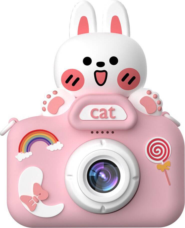 Digital Camera X5 Dual Lens Rabbit Pink