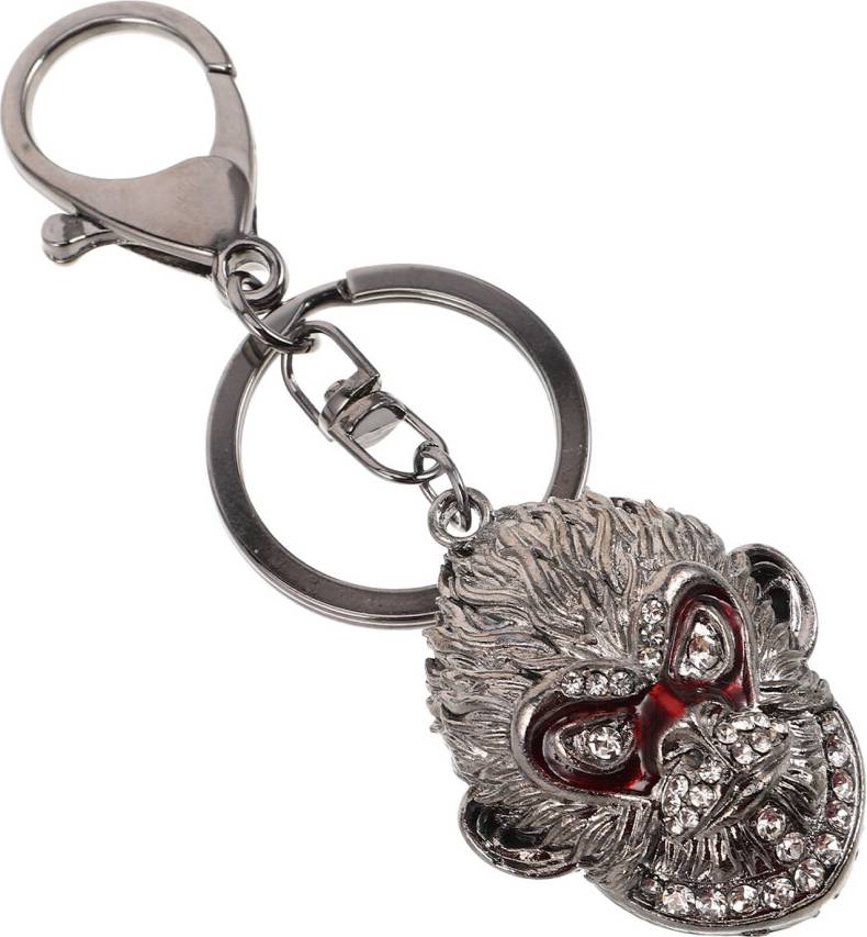 iplusmile Rhinestone Keychain Metal Pendant Decor