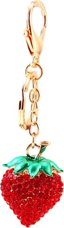 iplusmile 3pcs Rhinestone Strawberry Key Chain