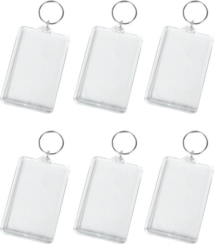 Ohphcall Multifunctional Acrylic Blank Photo Frame Keychain