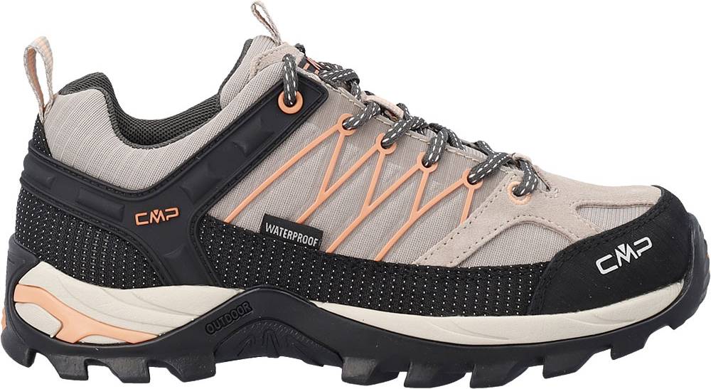 CMP Lave Sko Rigel Cappuccino Lyseorange Sort/Hvid