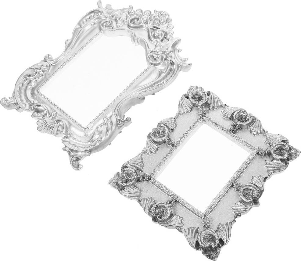 ABOOFAN 2 Pack Miniatures Picture Photo Frame 2pcs