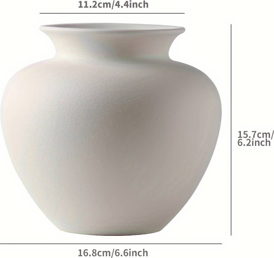 Temu Contemporary Ceramic Set Round Shape Vase