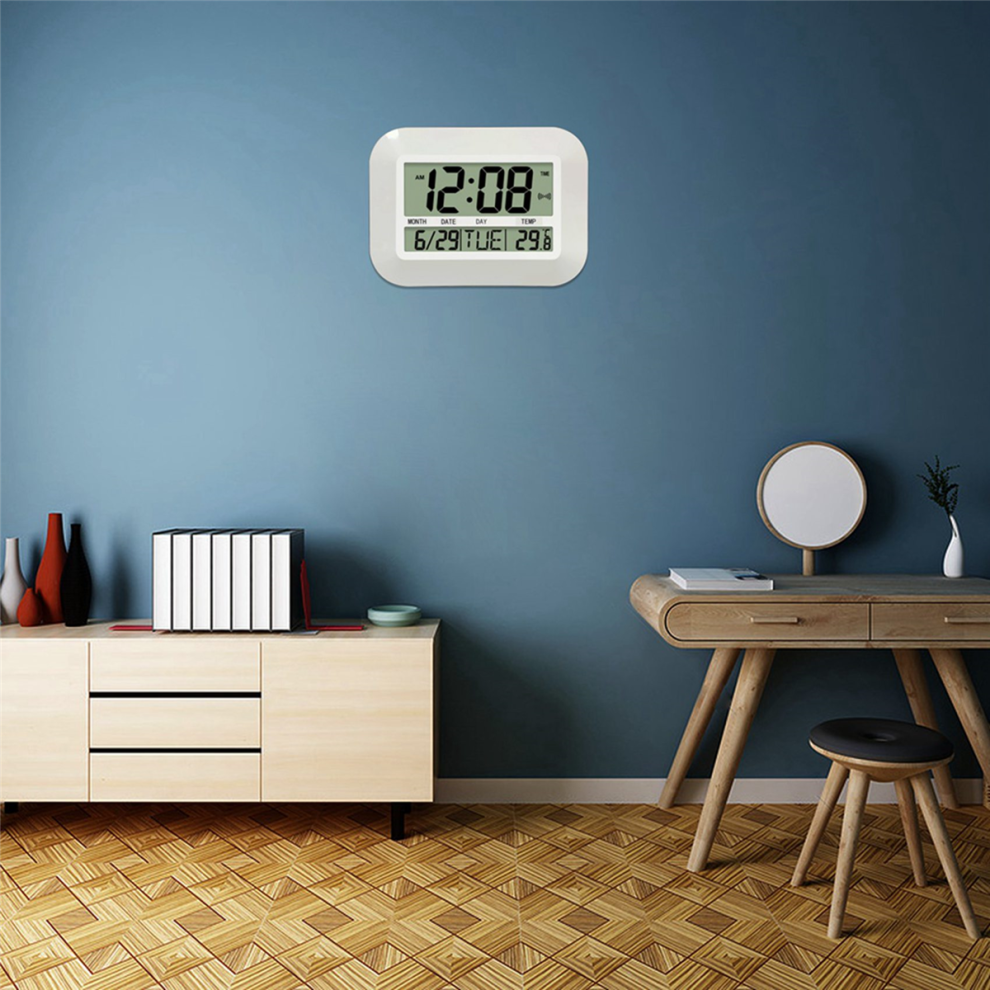 Melitt Digital Battery Operated Simple Large Wall Clock