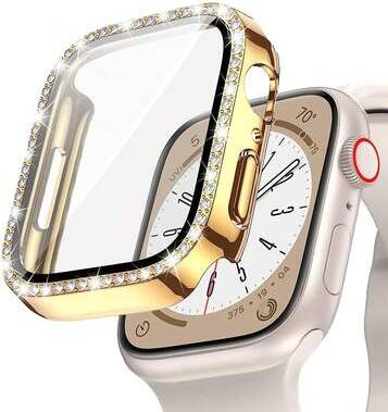 Shein Gold Shiny Rhinestone Tempered Glass Screen Protector