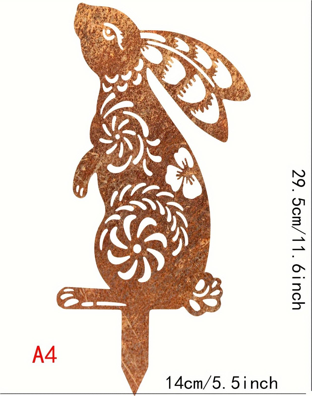 Temu Metal Rabbit For Decor Figurine