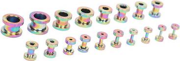 E-A-R Double Flared Mixed Stainless Steel Gauges Plug Stretching Kit