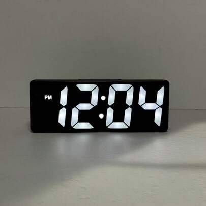 Shein Multicolor LED Mirror Digital Alarm Clock