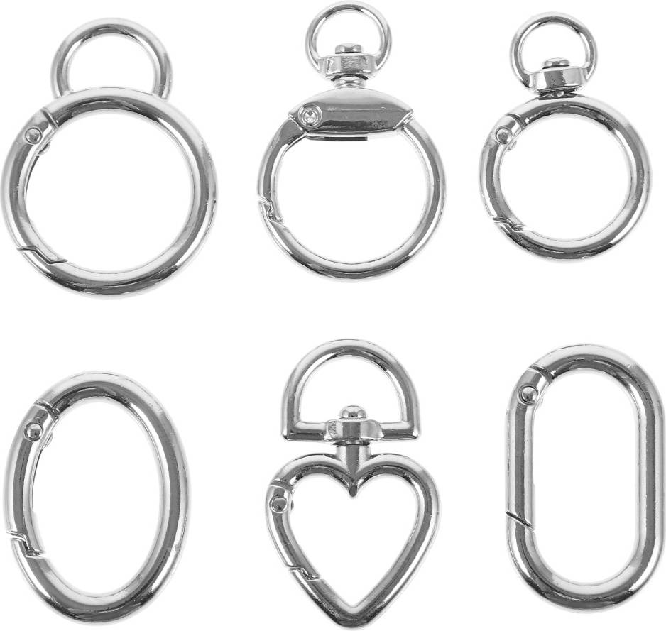 Artibetter Keychain Clasps Spring Rings Snap Hooks