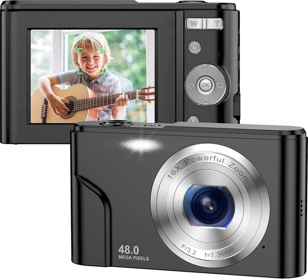 Digital Camera Autofocus Compact 48MP 1080P HD