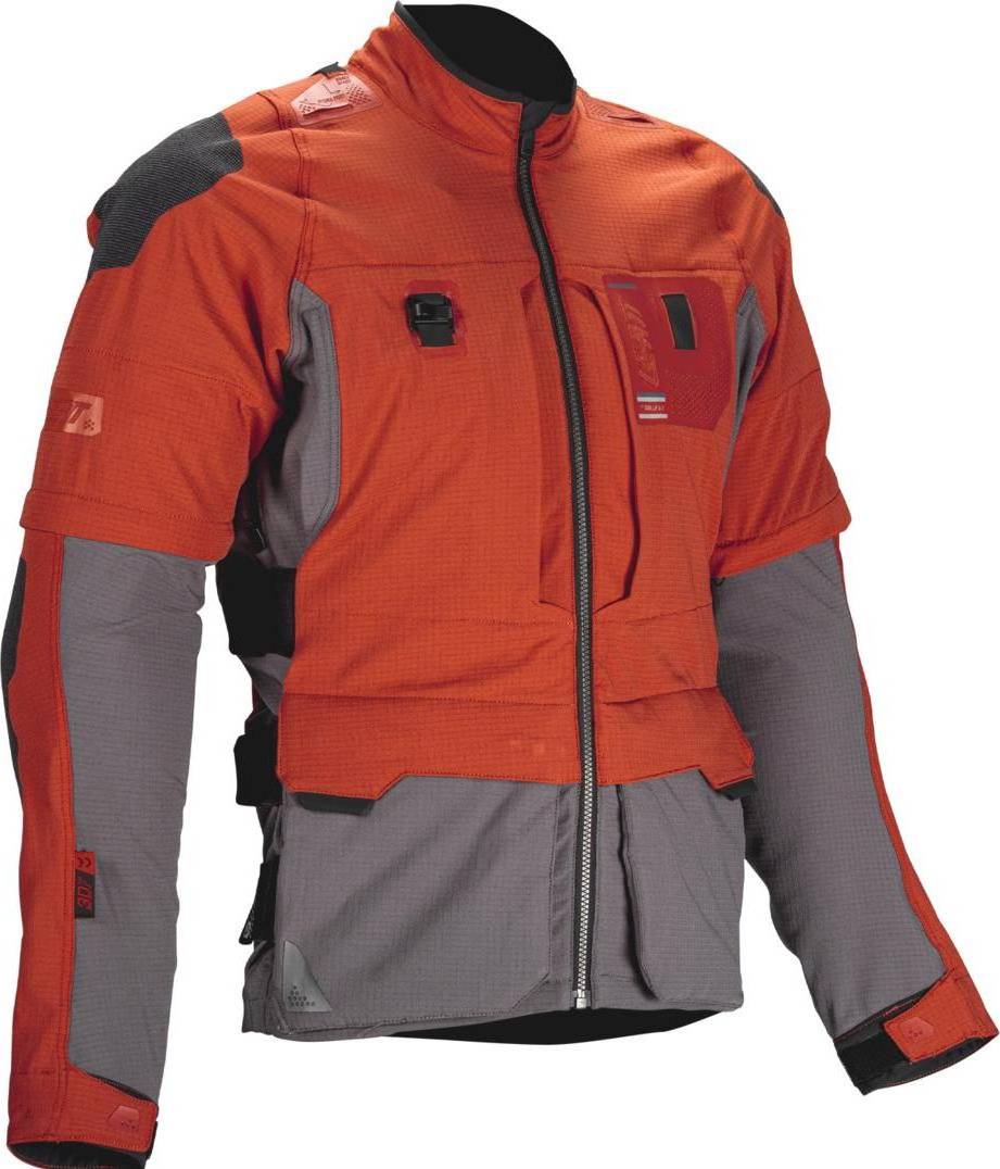 LEATT Adventure Rally Textile Jacket - Orange/Grey/Black