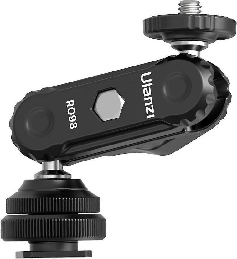 Field Monitor Mount With Cold Shoe Dual 360 Rotatable Ballhead