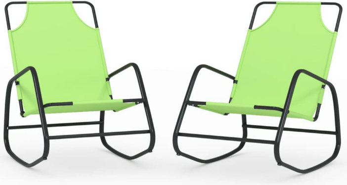 vidaXL Rocking Loungers Green
