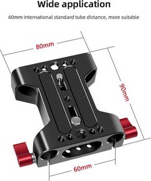 Multipurpose Camera Base Plate 15mm Rod Rail
