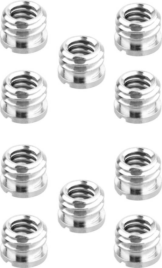 10 Pack 1/4 Inch to 3/8 Inch Adapter Reducer