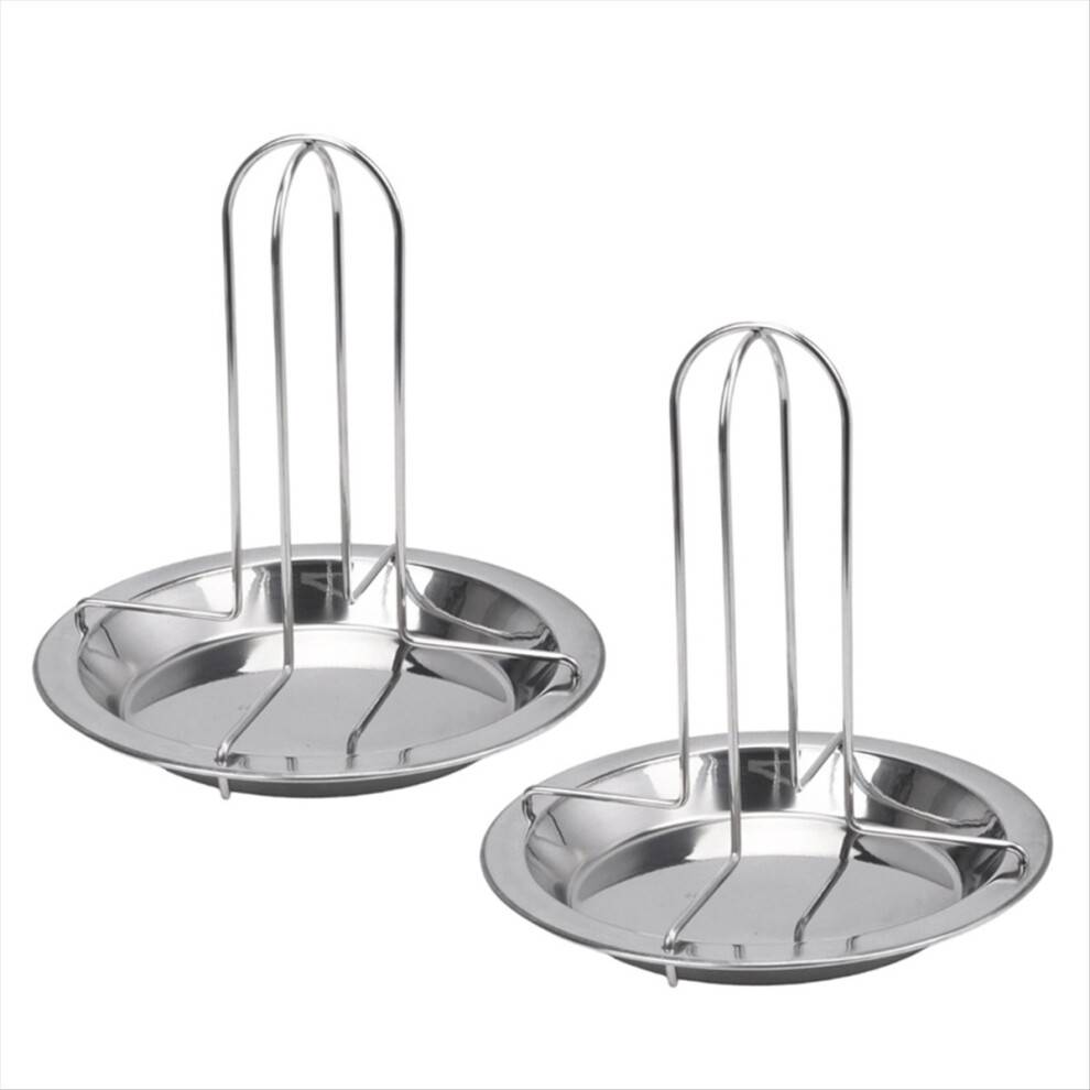2PCS Stainless Steel Chicken Roaster Rack