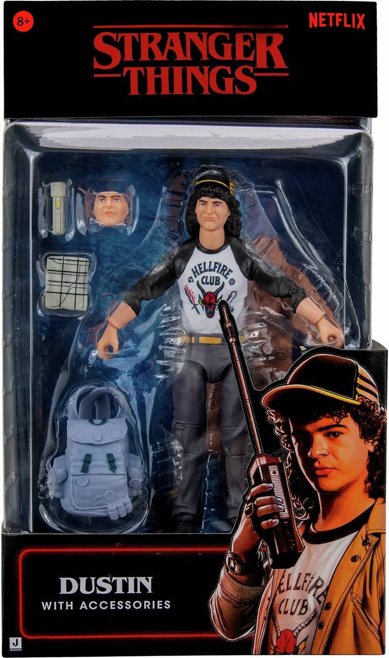 Stranger Things Dustin Action Figure - 6 Inch Upside Down Collection