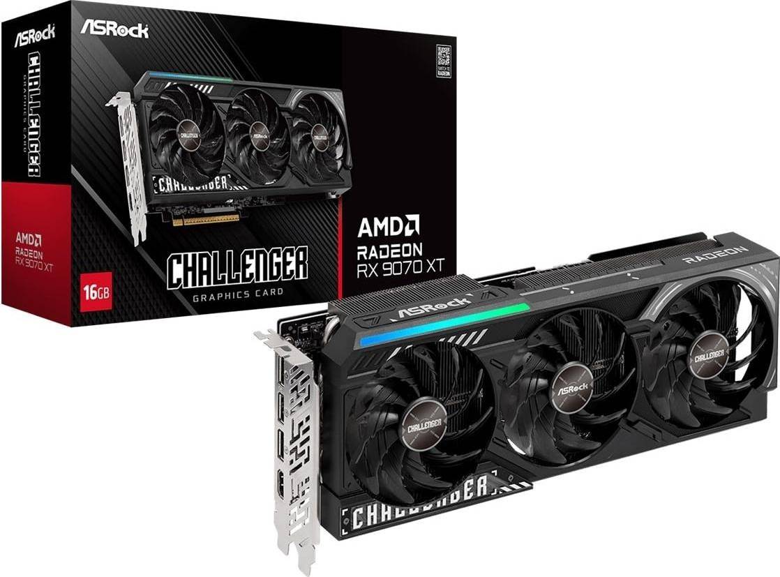 Rx 9070 Asrock Radeon RX 9070 XT 16GB GDDR6 Grafikkort