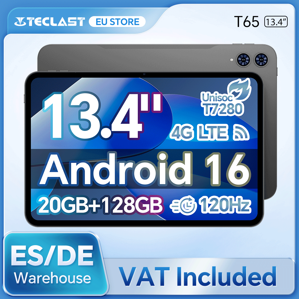 T65 Tablet 13.4 Inch Android 15