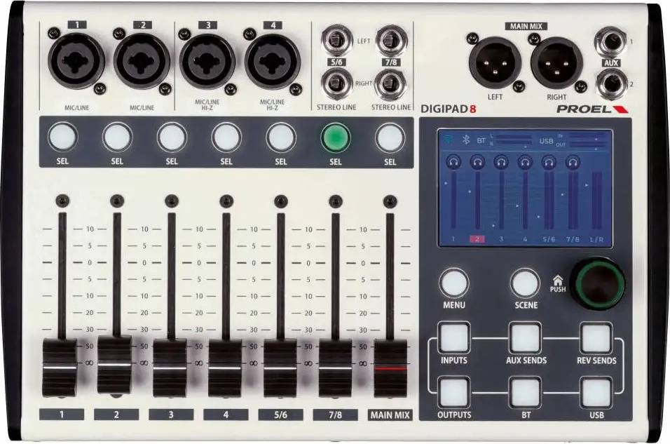 Proel Digipad 8 Case Bundle