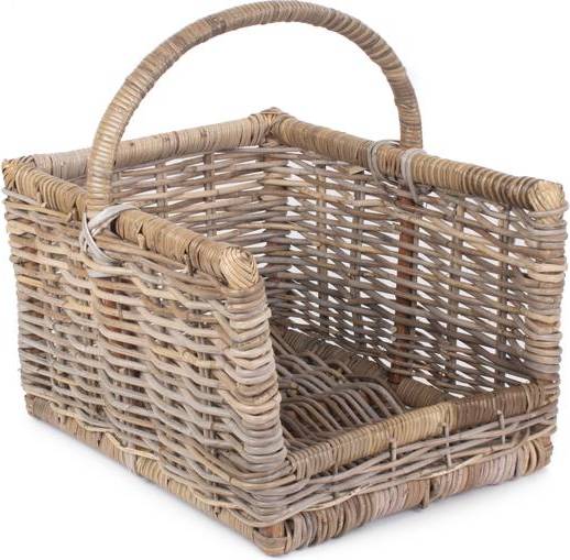 B&Q Open Ended Rattan Log Basket