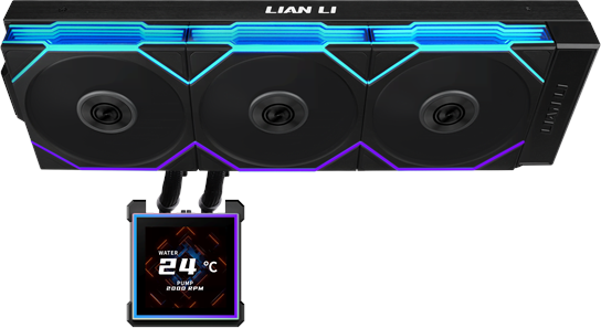 Lian Li HydroShift II LCD-S 360TL Black All In One CPU Cooler
