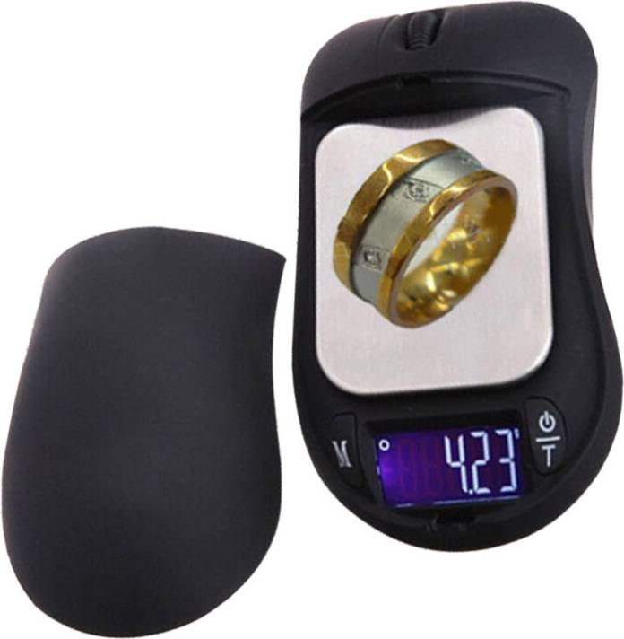 Inoomp Mini Portable Jewelry Tea Gold Mouse