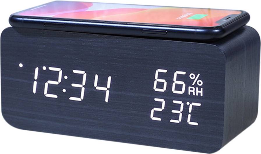 Typecat Digital Temperature Humidity Alarm Clock